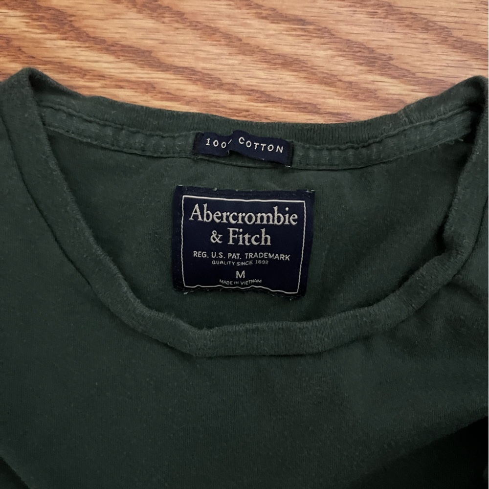 Abercrombie & Fitch Dark Green Cotton Top